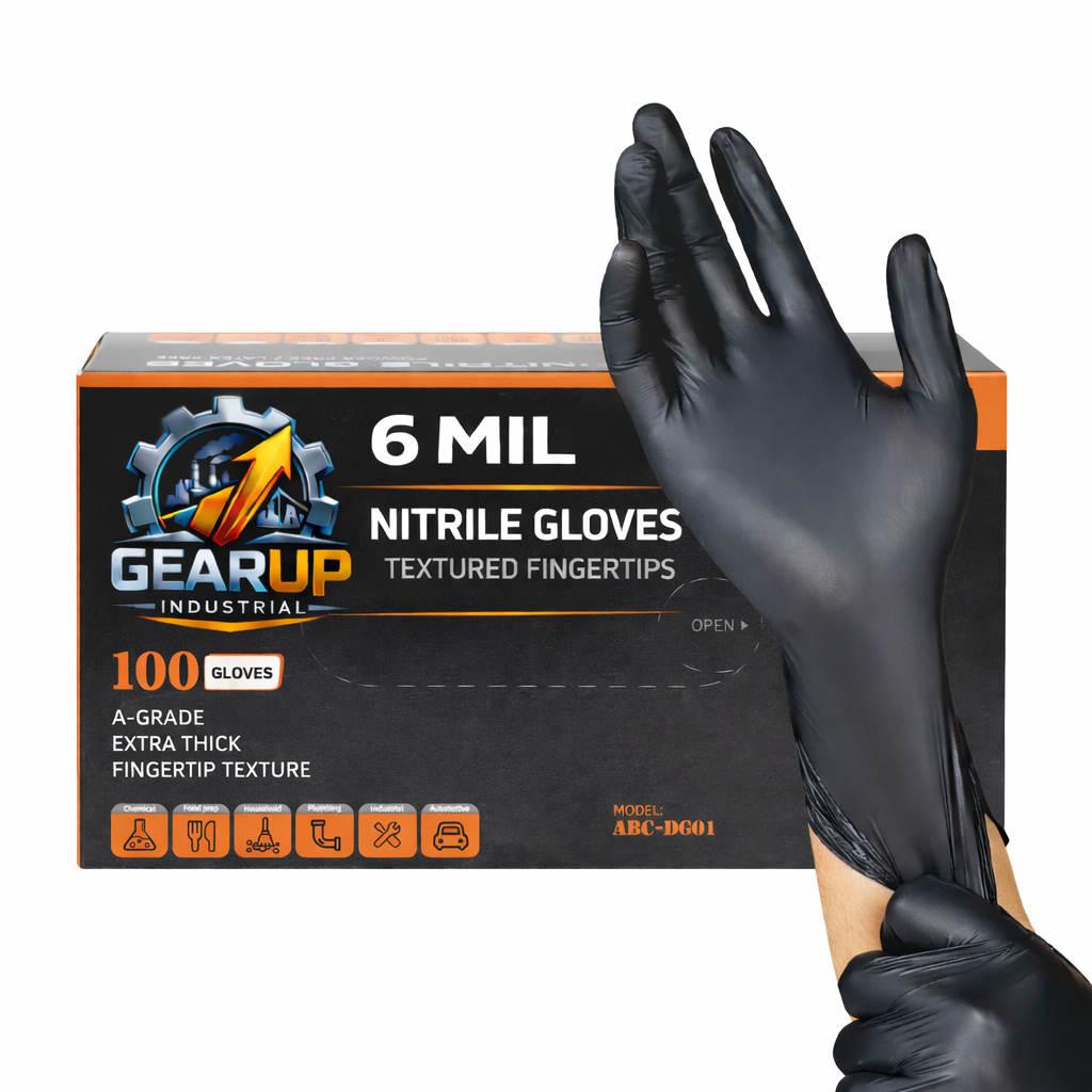 GearUp Industrial 6 mil nitrile glove box